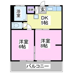 カーサ徳寿の物件間取画像